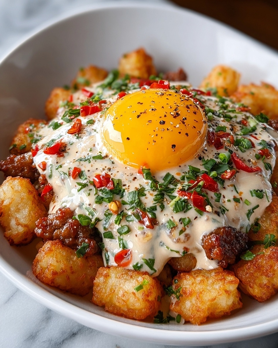Tater Tot Breakfast Bowl: The Ultimate Comfort Food Recipe - Recipe Image