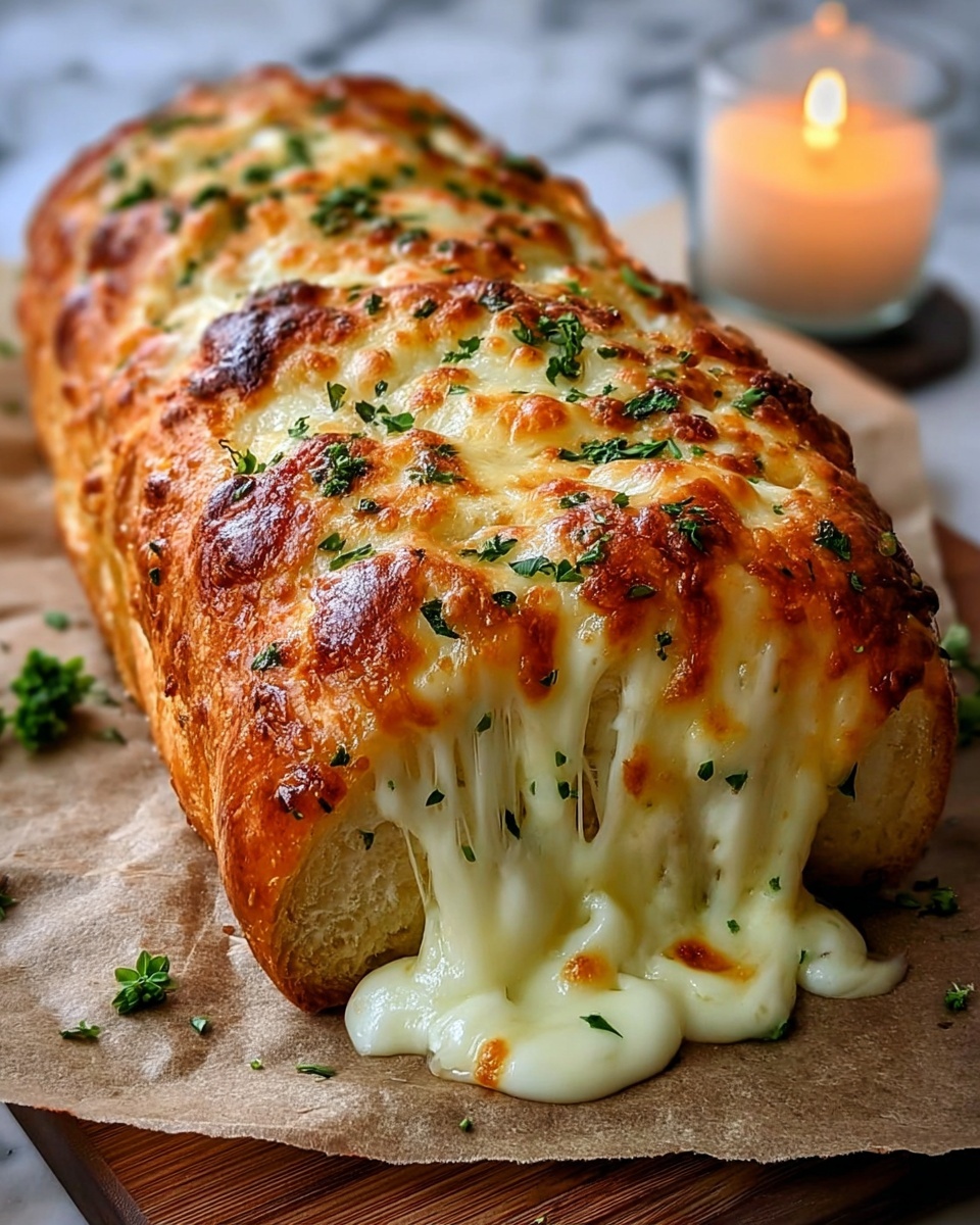 Easy Cheesy Garlic Bread Recipe - Recipe Image
