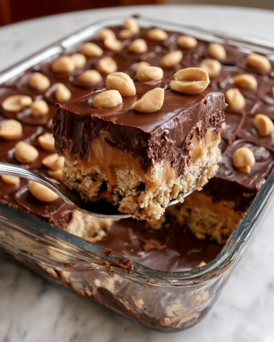Peanut Butter Cup Dump Cake Recipe - Recipe Image