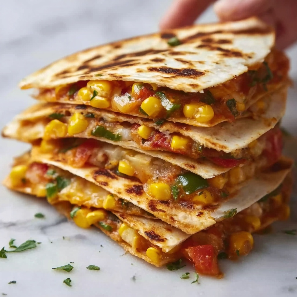 Farmer's Market Vegetarian Quesadillas Recipe - Recipe Image