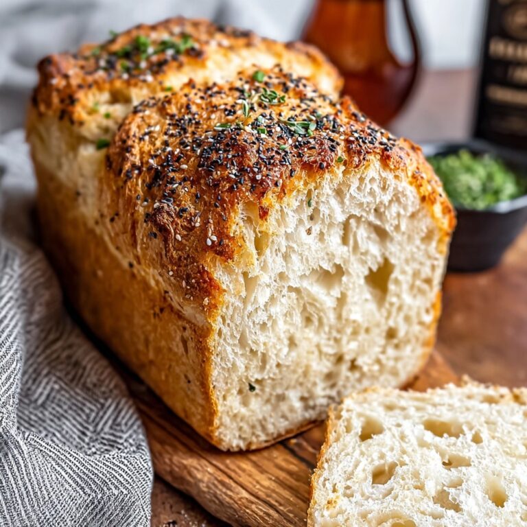 Easy Everything Bagel Beer Bread with Cheddar Recipe