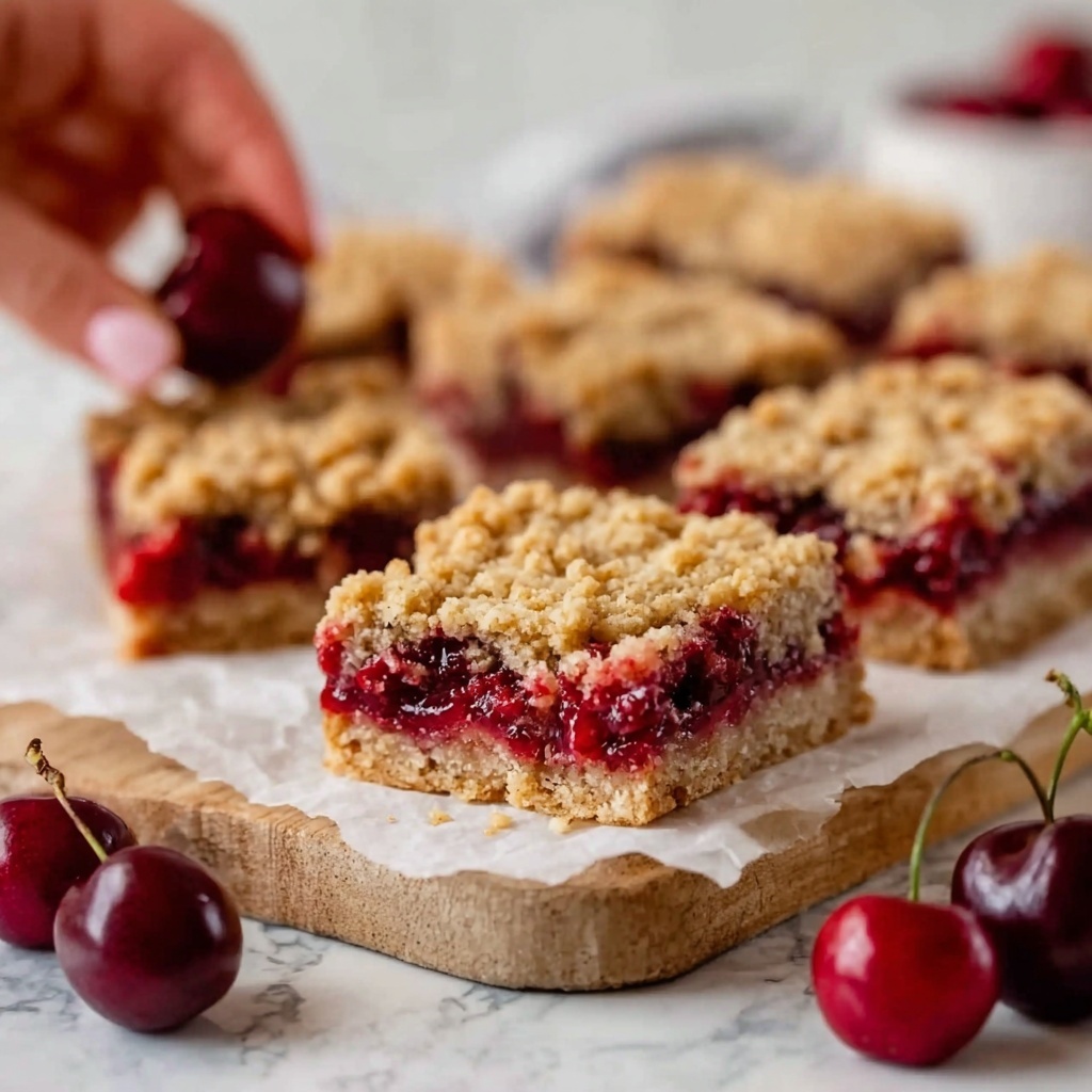 Cherry Crumble Bars Recipe - Recipe Image