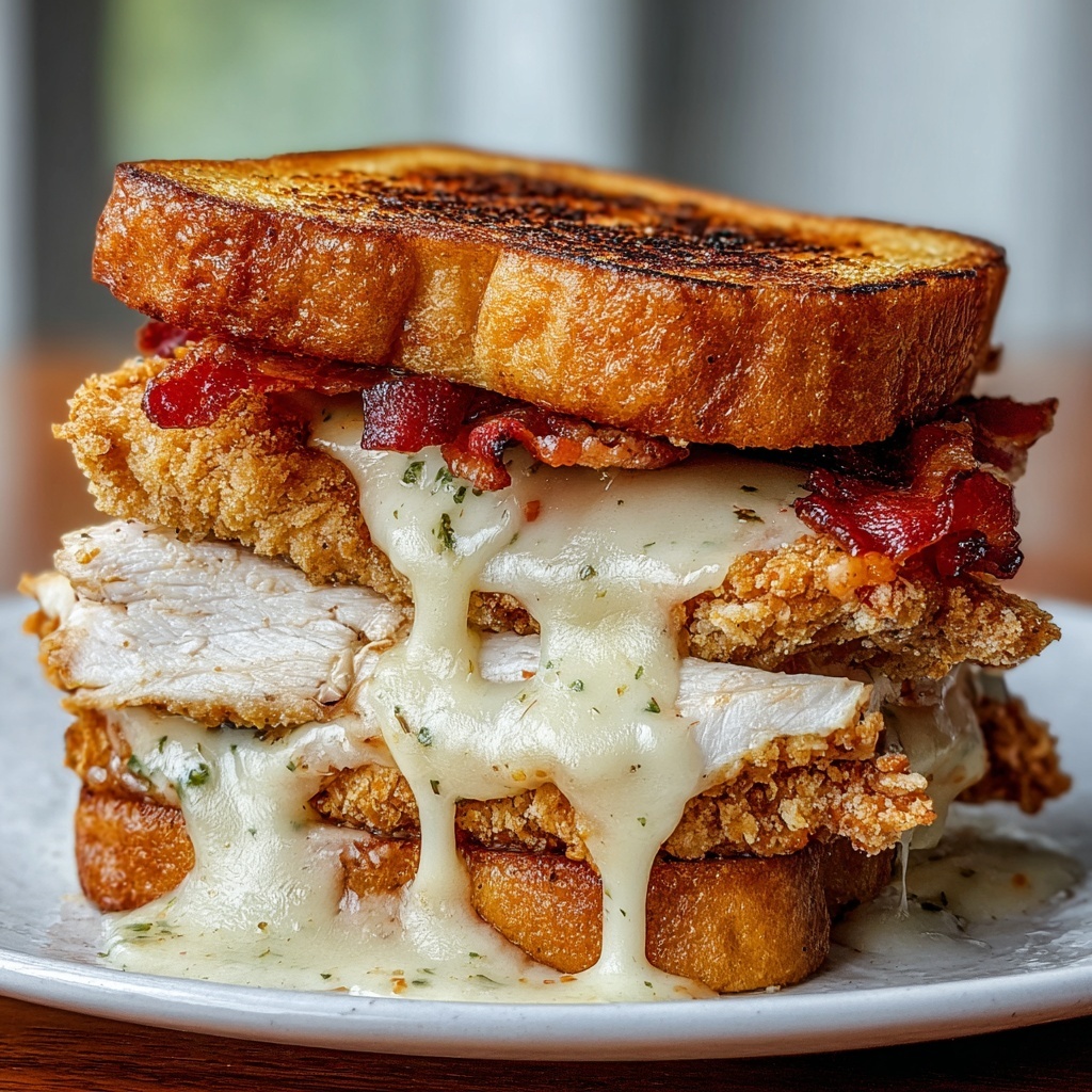 Grilled Chicken Cordon Bleu Sandwich Recipe - Recipe Image