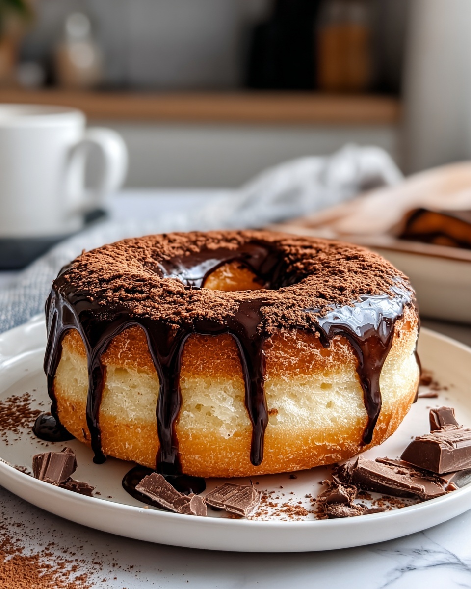 Cinnamon-Sugar Donuts with Chocolate Drizzle Recipe - Recipe Image