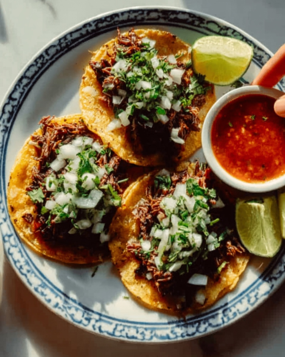Crockpot Birria Tacos with Dipping Sauce Recipe - Recipe Image
