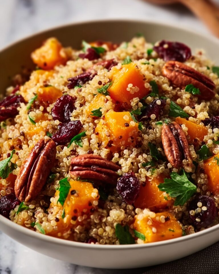 Roasted Pumpkin, Pecan & Cranberry Quinoa Salad Recipe