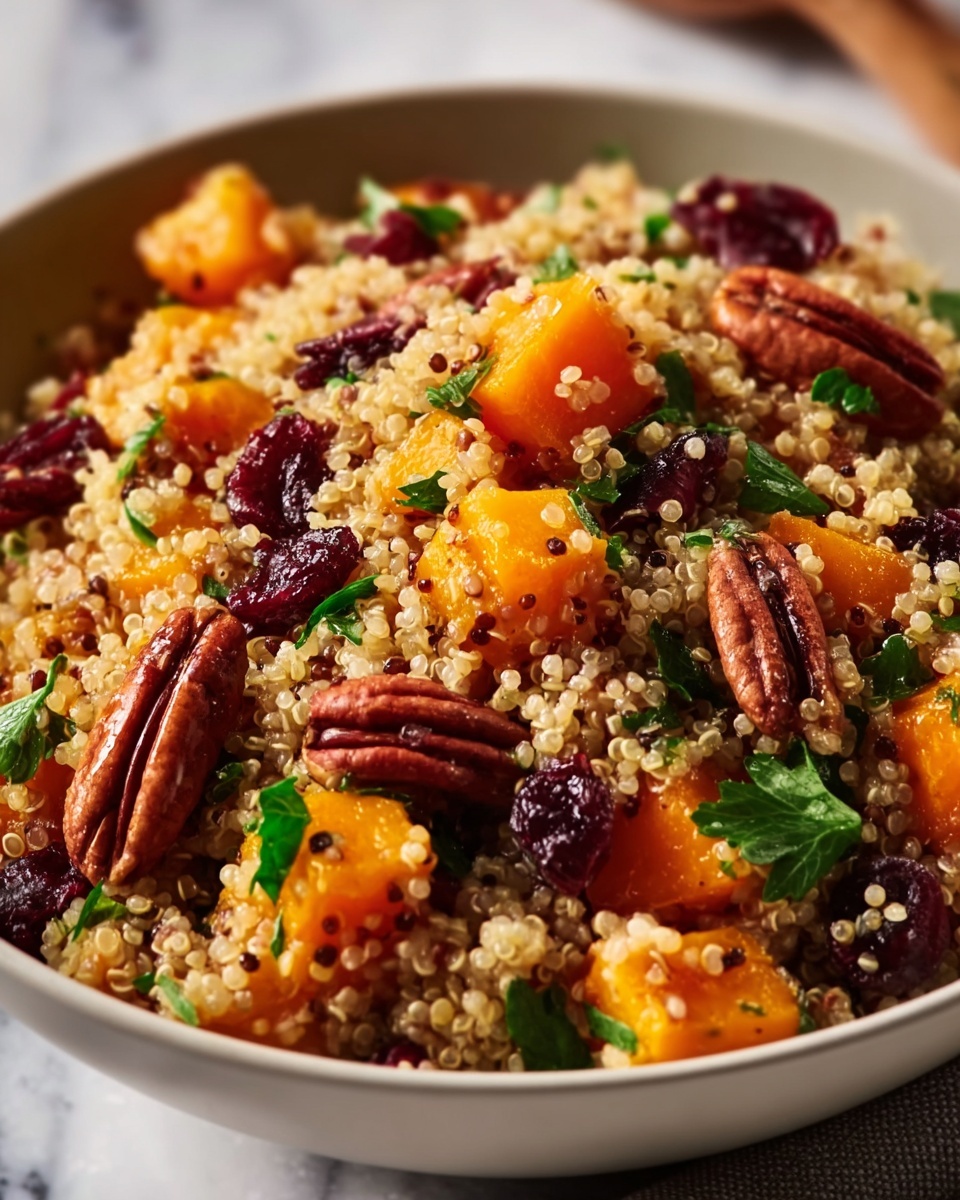 Roasted Pumpkin, Pecan & Cranberry Quinoa Salad Recipe - Recipe Image
