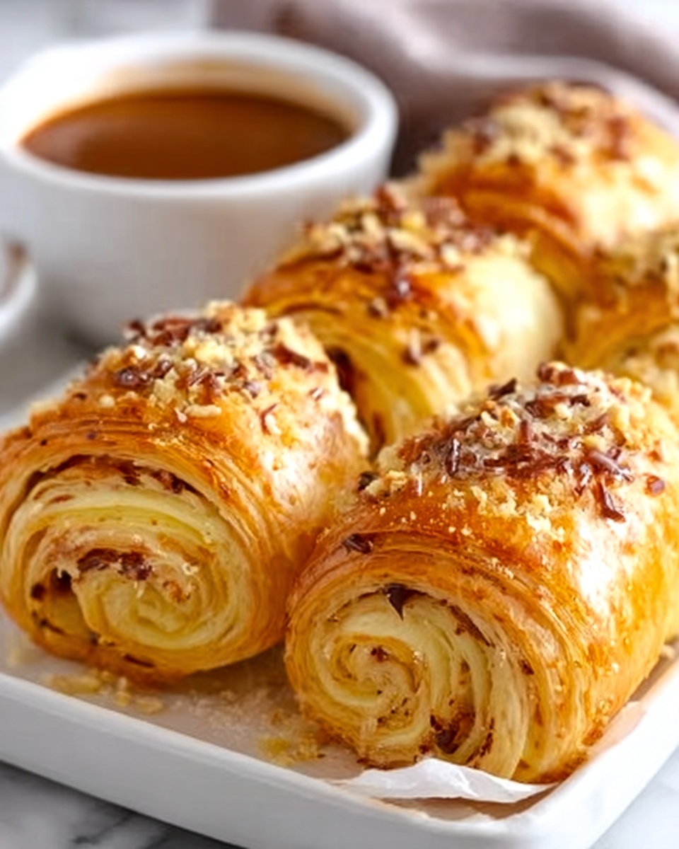 French Dip Roast Beef Pinwheels Recipe - Recipe Image