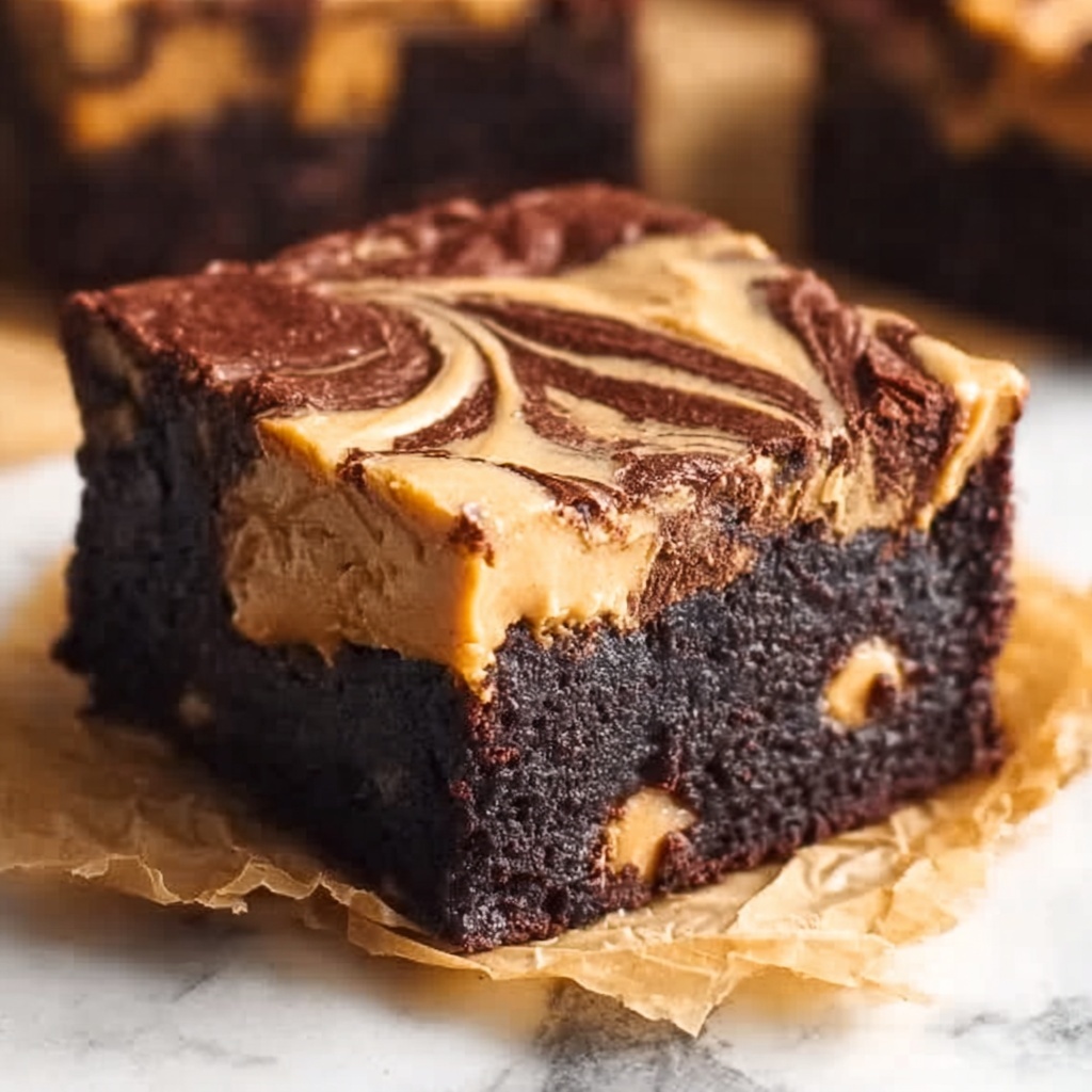 Peanut Butter Brownies Recipe - Recipe Image