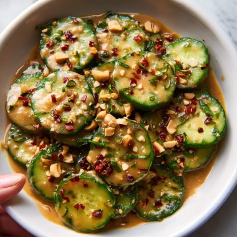 Cucumbers in Spicy Peanut Sauce Recipe