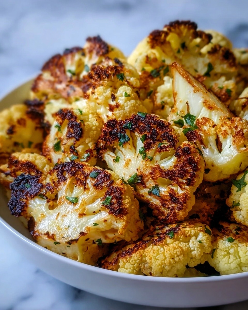 Garlic-Parmesan Roasted Cauliflower Recipe - Recipe Image