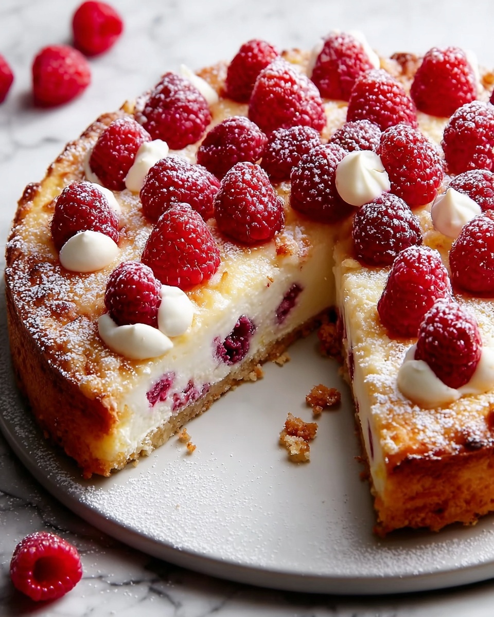 White Chocolate Chip Raspberry Cake Recipe - Recipe Image
