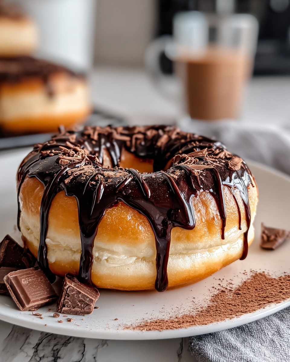 Cinnamon-Sugar Donuts with Chocolate Drizzle Recipe - Recipe Image