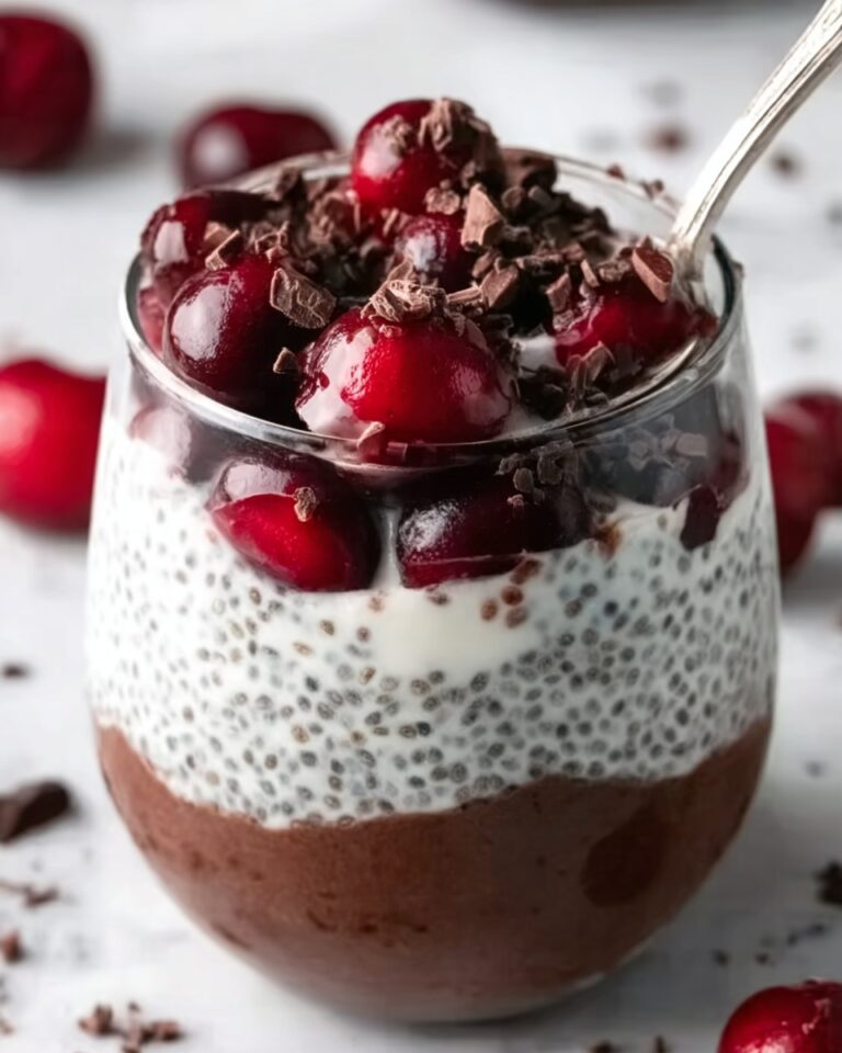 Layered Black Forest Overnight Oats Recipe
