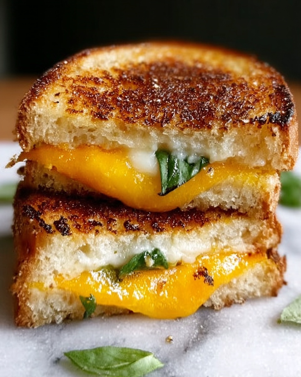 Honey Peach White Cheddar Grilled Cheese Recipe - Recipe Image