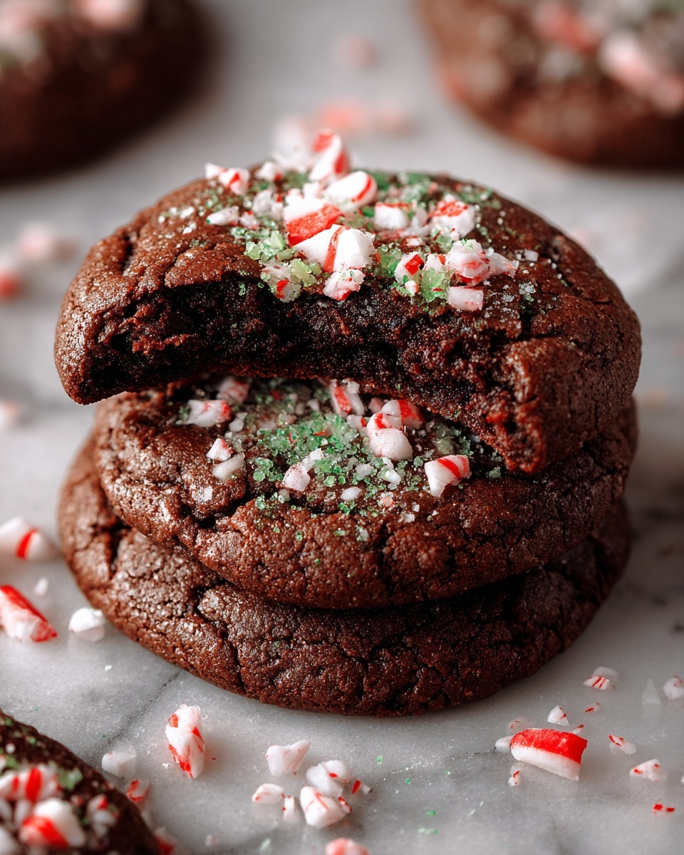 Peppermint Brownie Cookies Recipe - Recipe Image