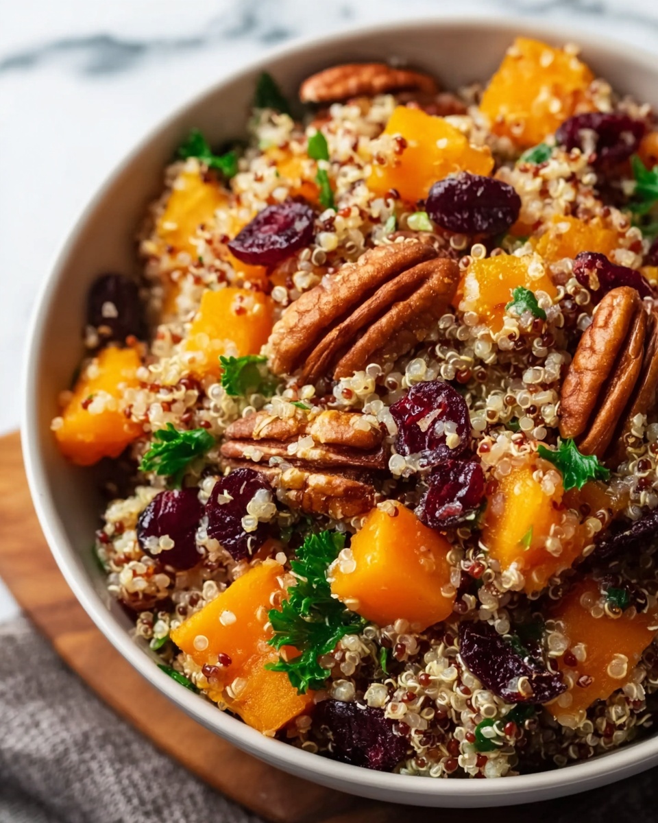 Roasted Pumpkin, Pecan & Cranberry Quinoa Salad Recipe - Recipe Image