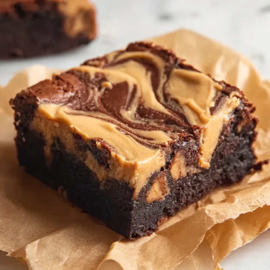 Peanut Butter Brownies Recipe - Recipe Image