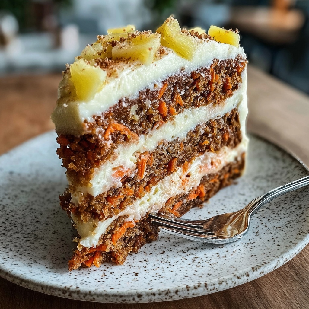 Pineapple Carrot Cream Cake Recipe - Recipe Image