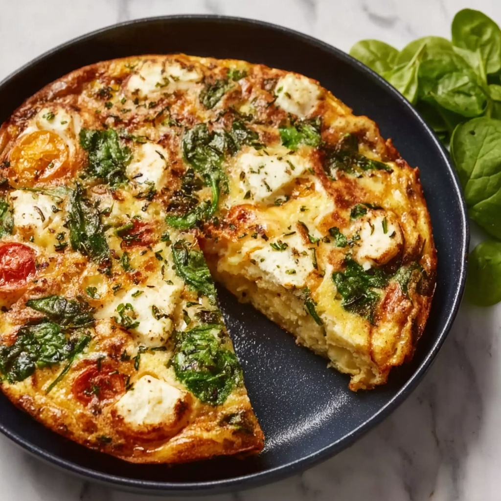 Air Fryer Frittata with Chicken Sausage, Spinach, and Bell Peppers Recipe - Recipe Image