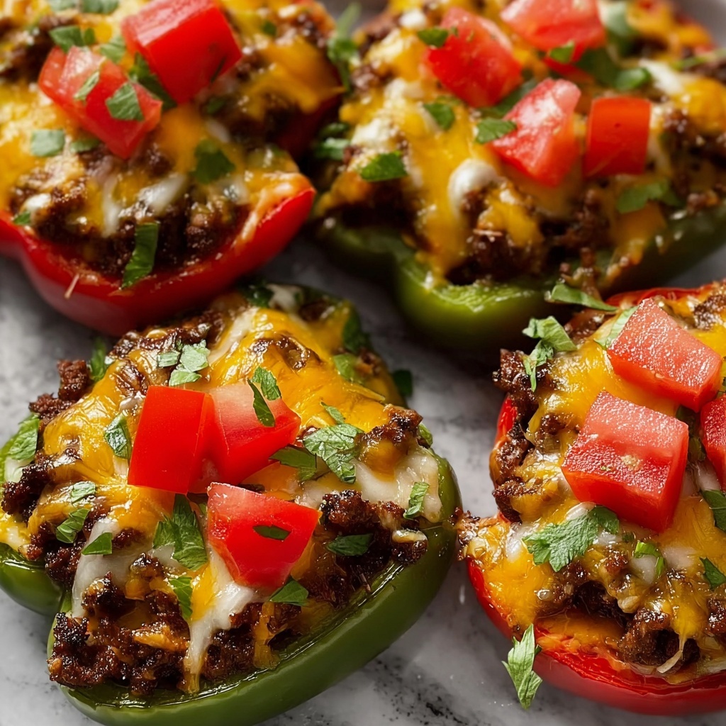 Taco Stuffed Bell Peppers Recipe - Recipe Image