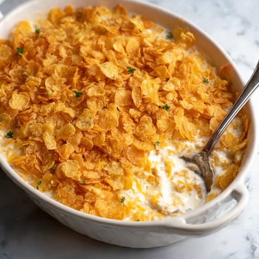 Creamy Ritz Cracker Chicken Casserole Recipe - Recipe Image