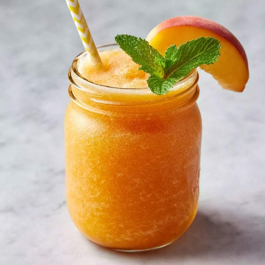 Peach Lemonade Slush Recipe - Recipe Image