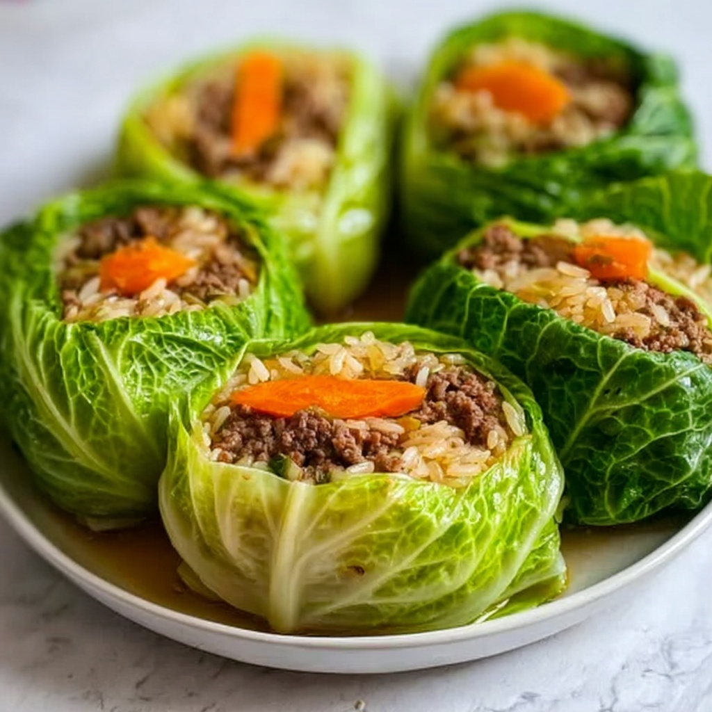 Italian Stuffed Cabbage Rolls Recipe - Recipe Image
