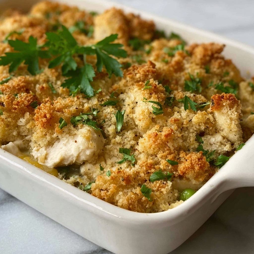 Easy Chicken & Dressing Casserole Recipe - Recipe Image