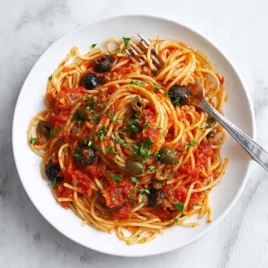 Pasta Puttanesca Recipe - Recipe Image