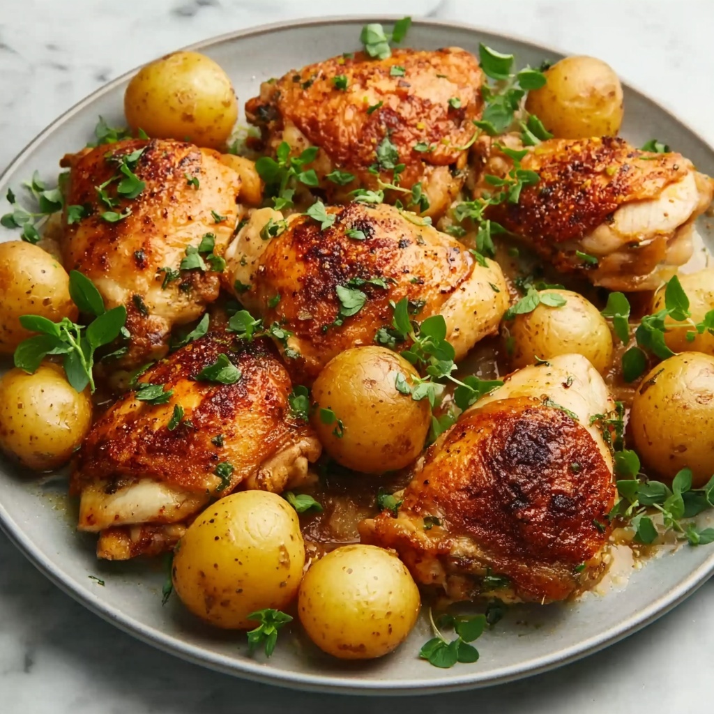 Slow Cooker Parmesan Garlic Chicken and Potatoes Recipe - Recipe Image