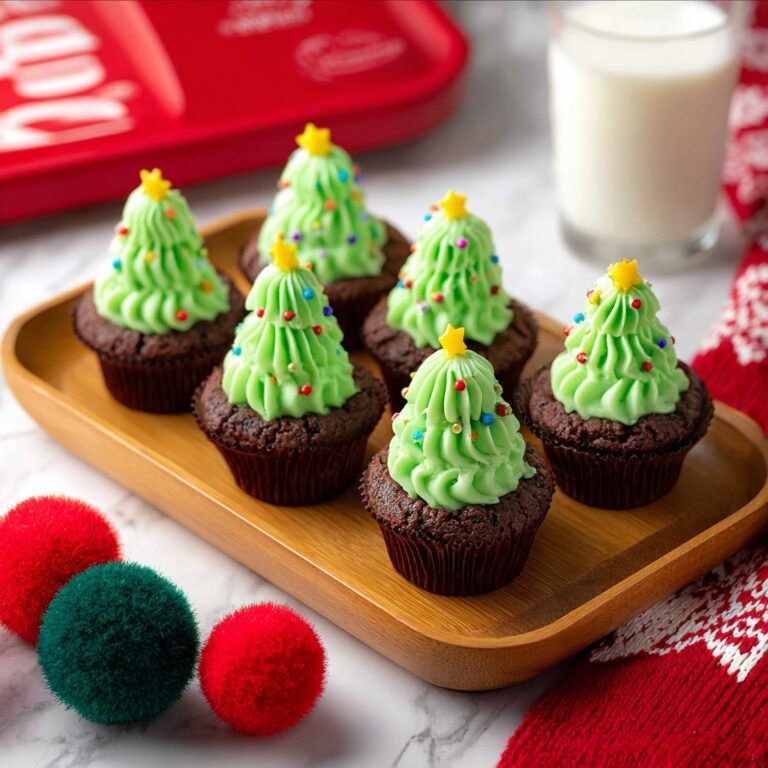 Christmas Tree Brownie Bites Recipe