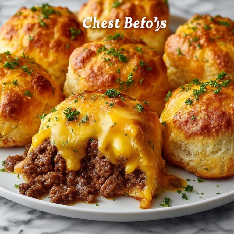 Quick Cheesy Beef Biscuit Bombs Recipe