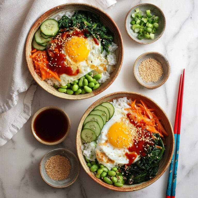 Korean Veggie Bibimbap Bowls Recipe