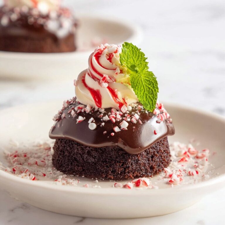 Mini Peppermint Chocolate Bundt Cakes Recipe