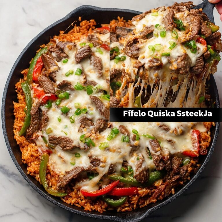 Queso Steak Fajita Skillet Recipe