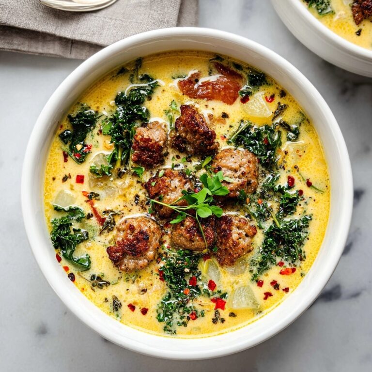 Cozy Creamy Cauliflower Sausage Soup Recipe