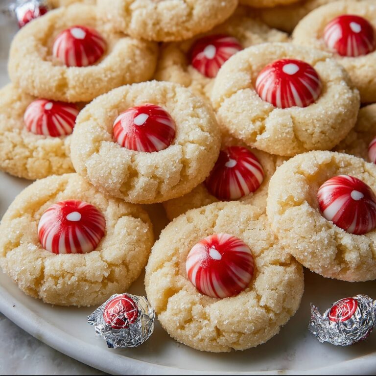 Candy Cane Kiss Cookies Recipe