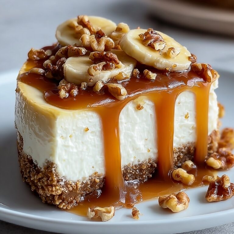 Banana Caramel Nut Cheesecake Recipe