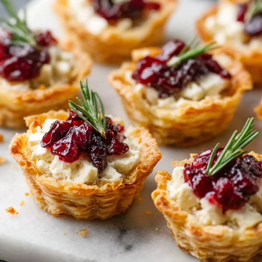 Easy Cranberry Brie Bites Recipe - Recipe Image