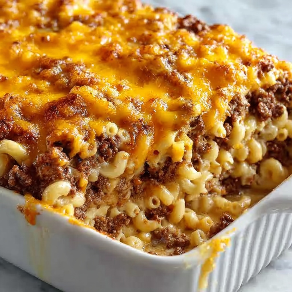 Cheesy Baked Mac and Cheese Casserole Recipe - Recipe Image