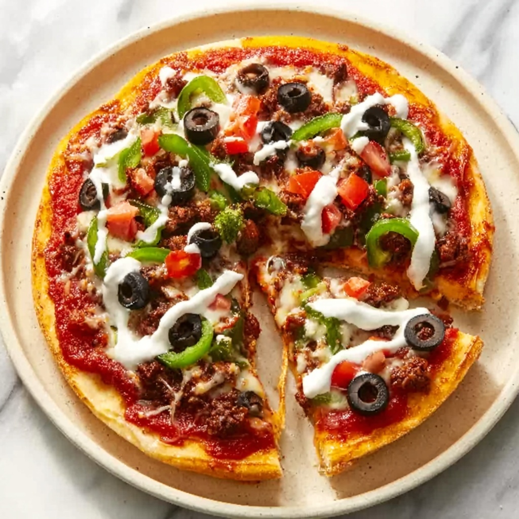 Godfather’s Taco Pizza Recipe - Recipe Image