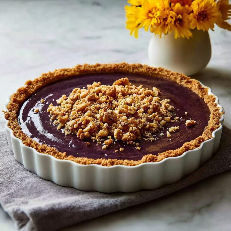 Gluten-Free Purple Sweet Potato Pie with Gingerbread Crust Recipe