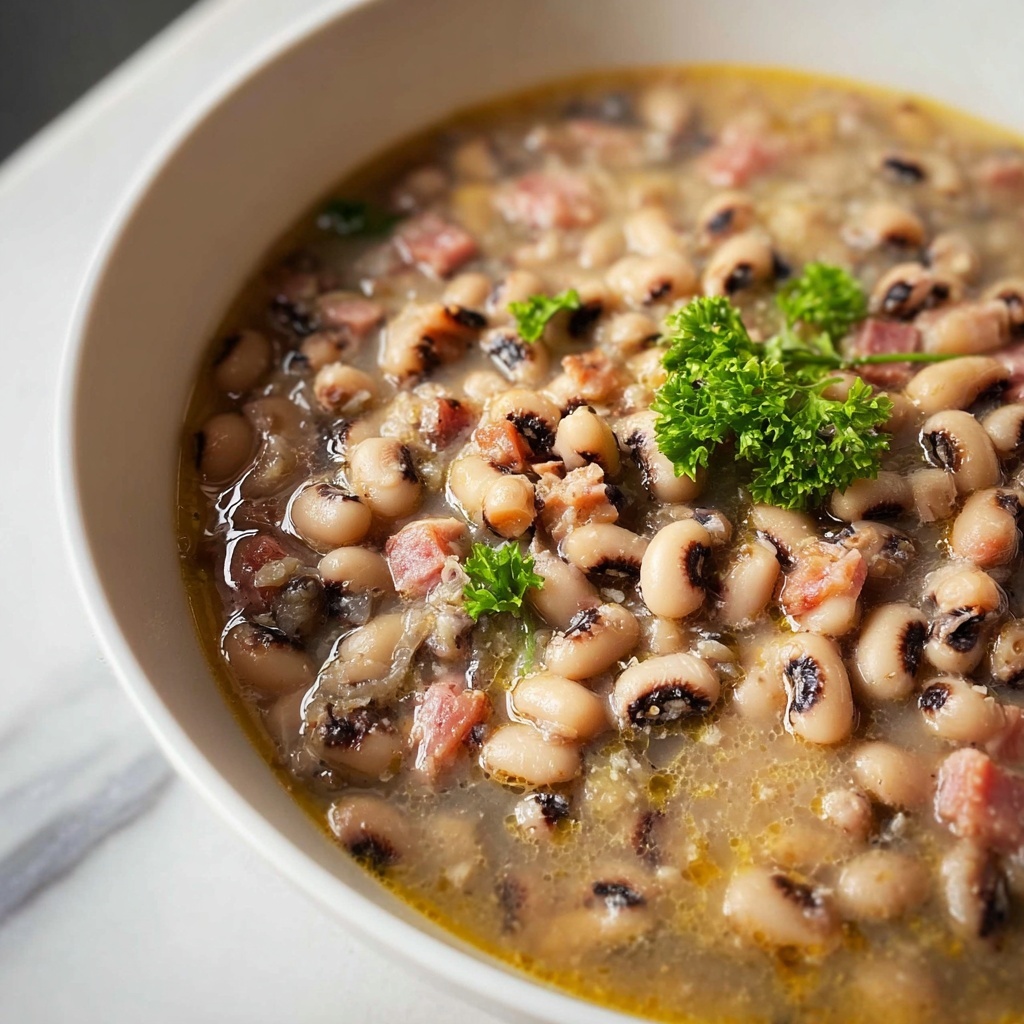 Slow Cooker and Instant Pot Black Eyed Peas with Beef Hock Recipe - Recipe Image