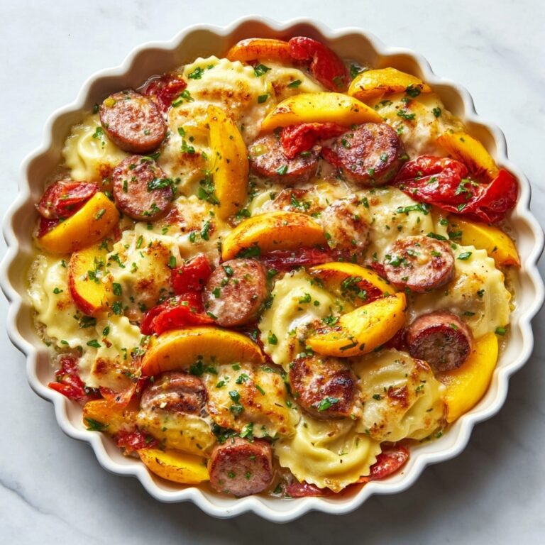 Sheet Pan Sausage and Pierogies Recipe