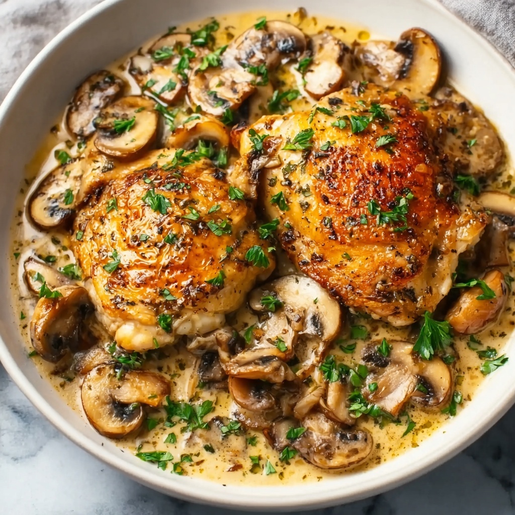 Creamy Mushroom Chicken Recipe - Recipe Image