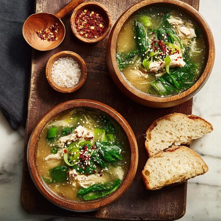 Low Calorie High Protein Chickpea and Spinach Soup Recipe