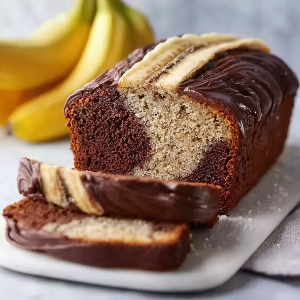 Chocolate Marble Banana Bread Recipe - Recipe Image