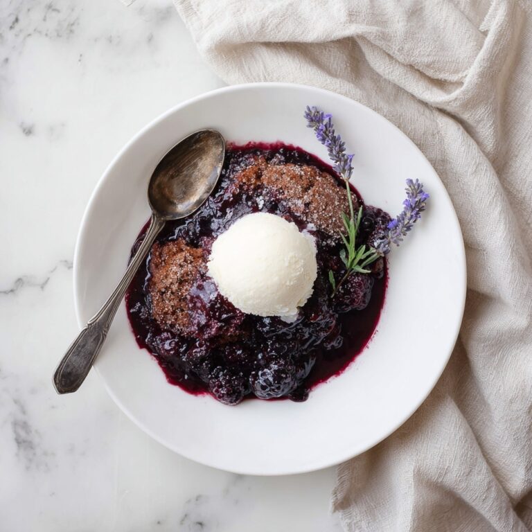 Black Raspberry Lavender Cobbler Recipe