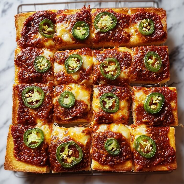 Cheater’s Sicilian-Style Pizza with Jalapeños and Honey Recipe